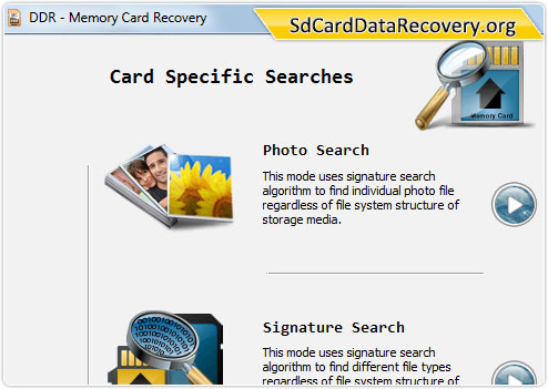 Card recovery software