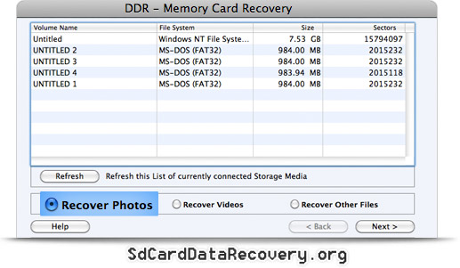 MAC Memory Card Data Recovery Software