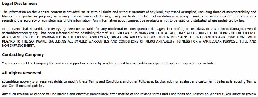 Terms and Conditions