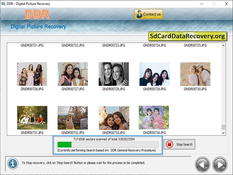 Digital Pictures Data Recover Tool screenshot