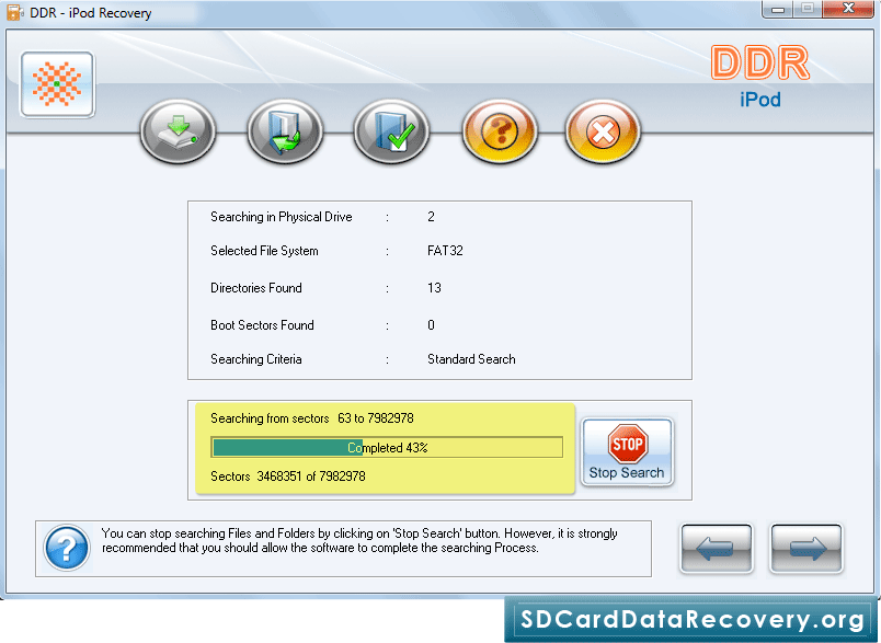 Files searching process Files searching process