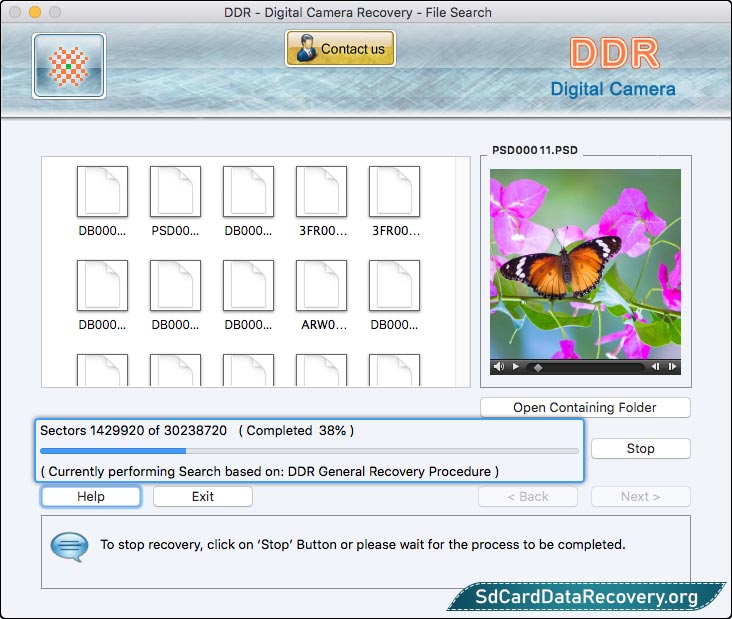 DDR Thorough Scanning Algorithm