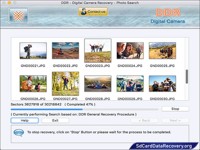 Screenshot of USB Drive Data Recovery Software Mac