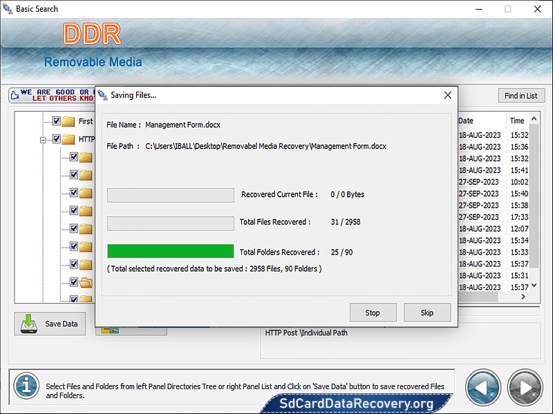 Removable Media Data Restoration Windows 11 download